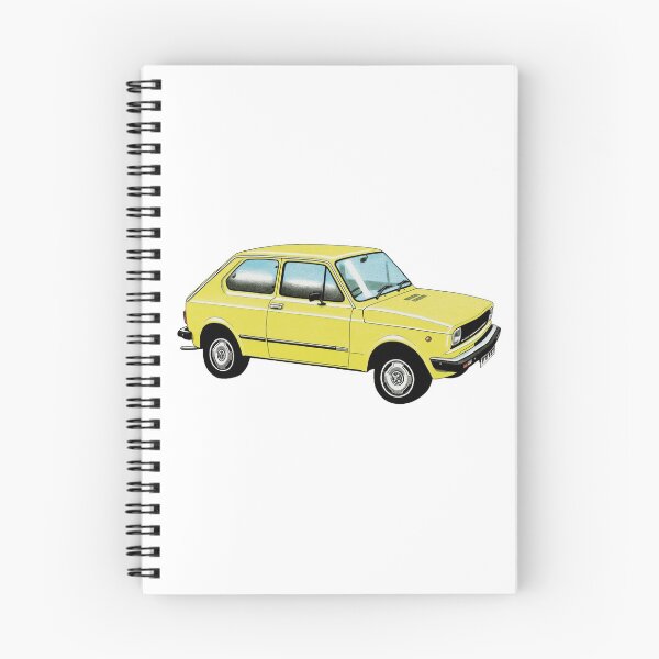Item preview, Fiat 127 Hatchback illustration designed and sold by Retroblast.