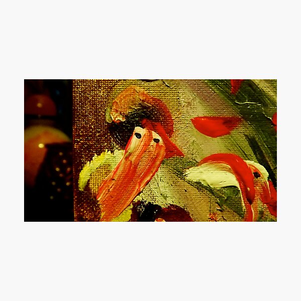 "Bearded Snow Man, Plumed Hat": Detail from "Christmas to Easter" Photographic Print