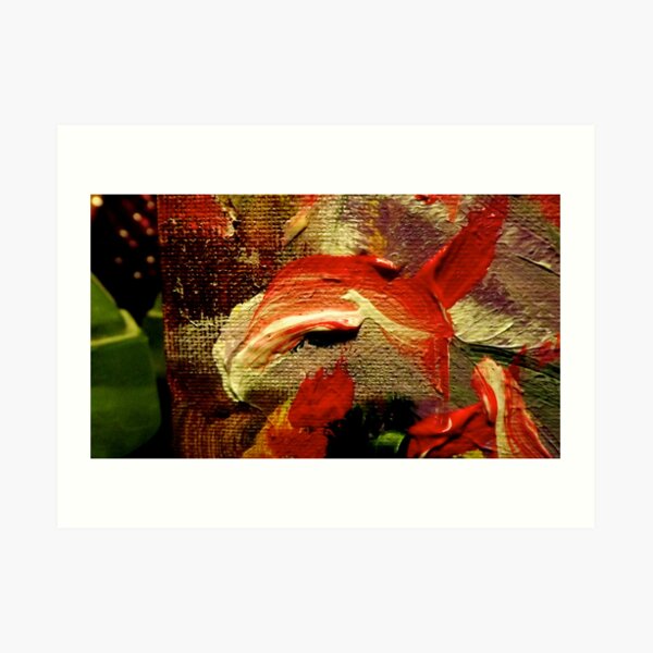 "Here's Lookin' at YOU, Kid....": Detail from "From Christmas to Easter" Art Print