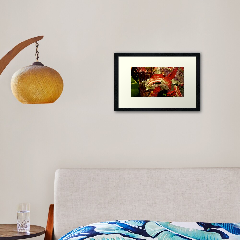"Here's Lookin' at YOU, Kid....": Detail from "From Christmas to Easter" Framed Art Print