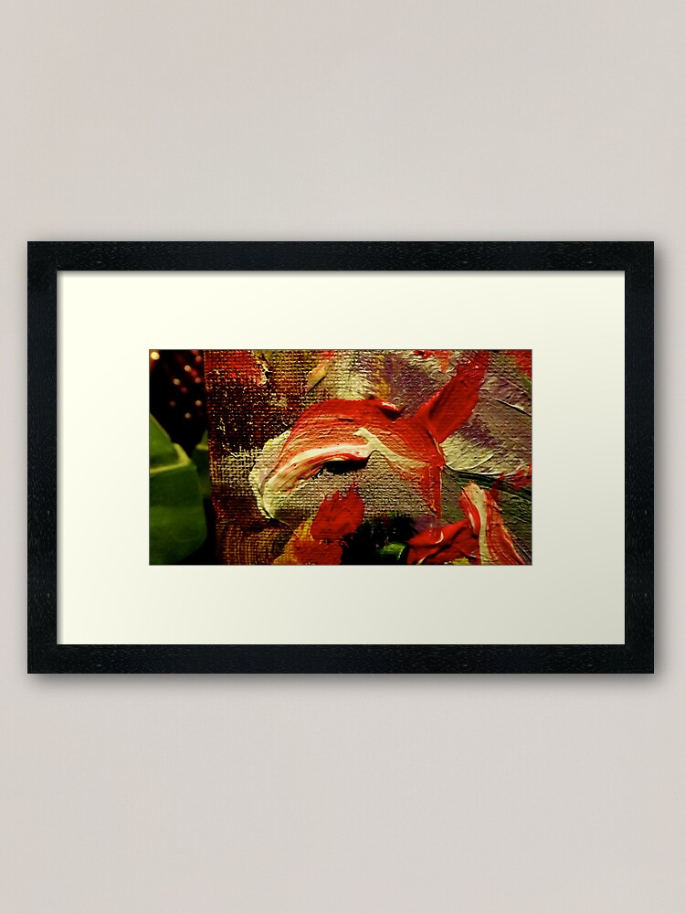 Alternate view of "Here's Lookin' at YOU, Kid....": Detail from "From Christmas to Easter" Framed Art Print