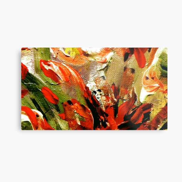 "SO Many Faces!": Detail from "From Christmas to Easter" Metal Print