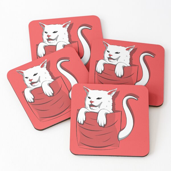 Item preview, Cat Meme Woman Yelling At Table Dinner Pocket Version designed and sold by Mfk Clothes.