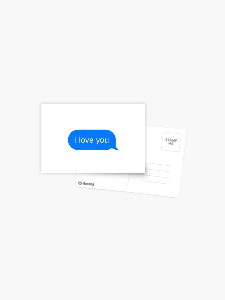 I Love You Postcard By Abi 25 Redbubble