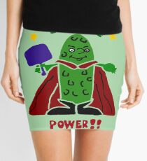 Funny Pickle Super Hero Pickleball Player Mini Skirt
