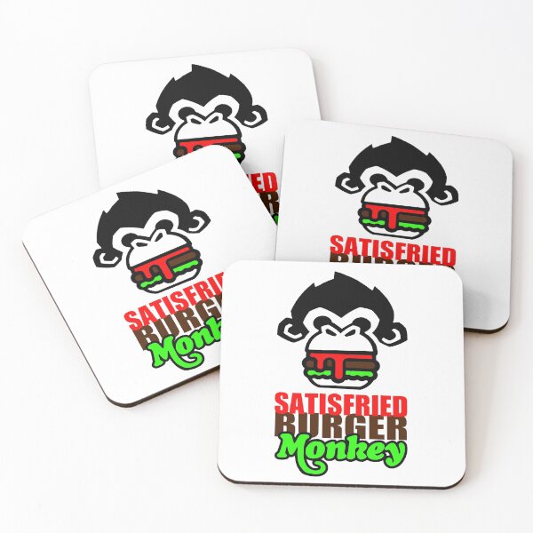 Item preview, Satisfried Burger Monkey; designed and sold by StickerApe.