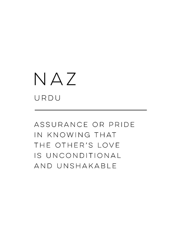 Naz Definition Canvas Print