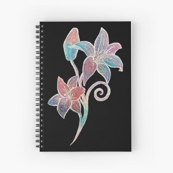Stargazer Lily Spiral Notebook