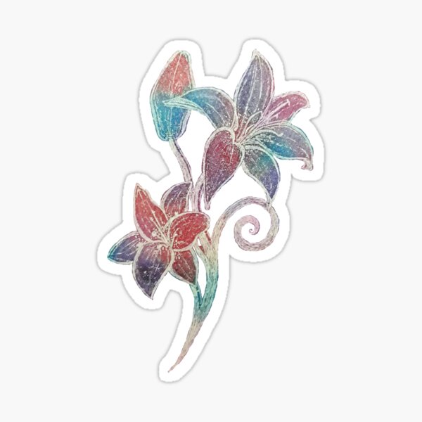 Stargazer Lily  Sticker