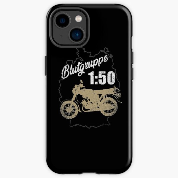Blutgruppe 1:50 Benzin im Blut. Moped Simson S51 Schwalbe Nostalgie DDR iPhone Robuste Hülle