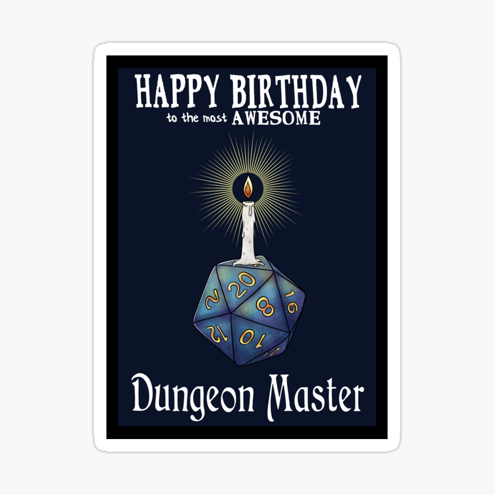 Dungeons & Dragons ○ PERSONALISED Birthday Card ○ personalized dnd  critical role