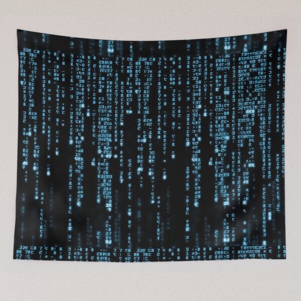 Artikelvorschau, Der blaue Matrixcode entworfen und verkauft von User70.