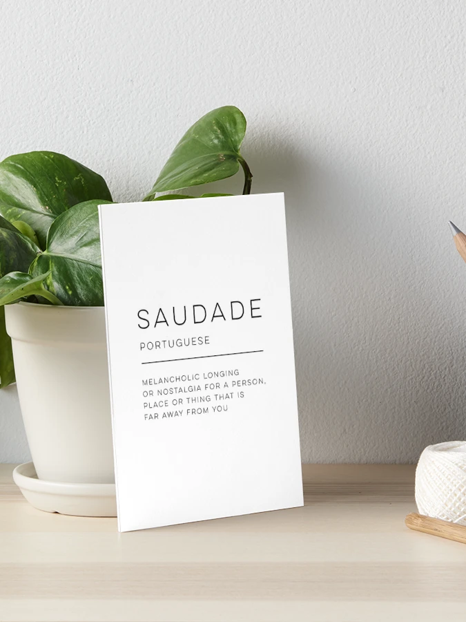 📖 Word of the Day: SAUDADE • /saʊˈdɑːdə/ noun • (in Portuguese folk  culture) a deep emotional state of melancholic longing for a person…