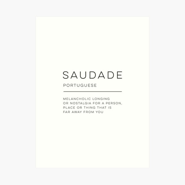 Saudade Definition | Sticker