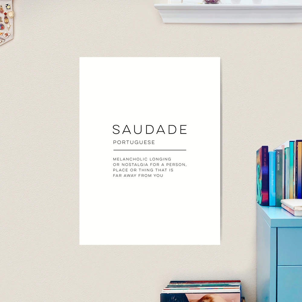 📖 Word of the Day: SAUDADE • /saʊˈdɑːdə/ noun • (in Portuguese folk  culture) a deep emotional state of melancholic longing for a person…