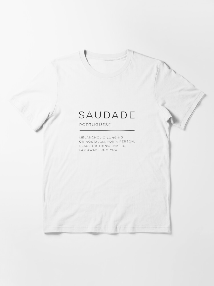 Saudade Definition In White Unisex Baseball T-Shirt