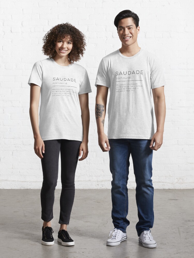 Saudade Definition In White Unisex Baseball T-Shirt