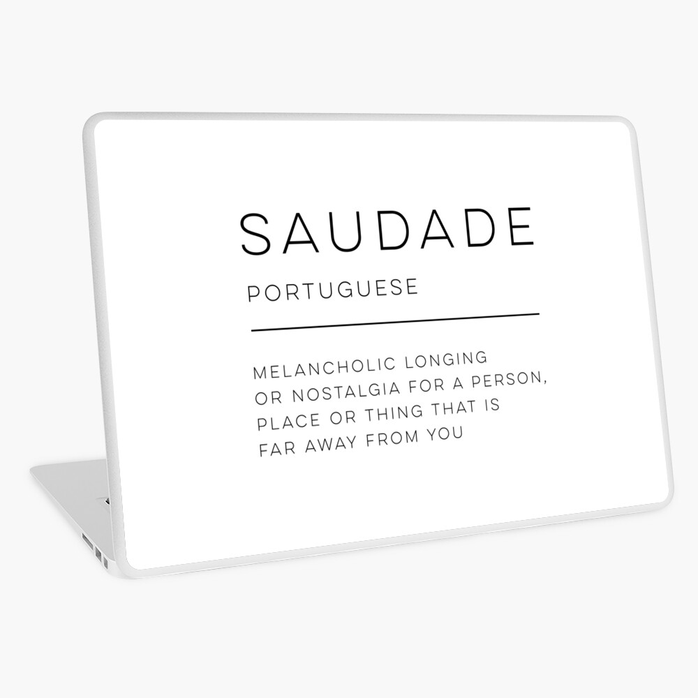 Saudade - Portuguese Word Definition | Greeting Card