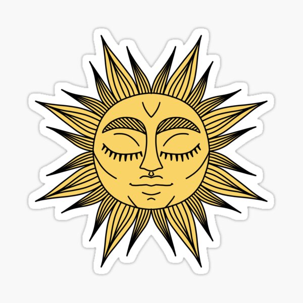 Vintage Sun Sticker