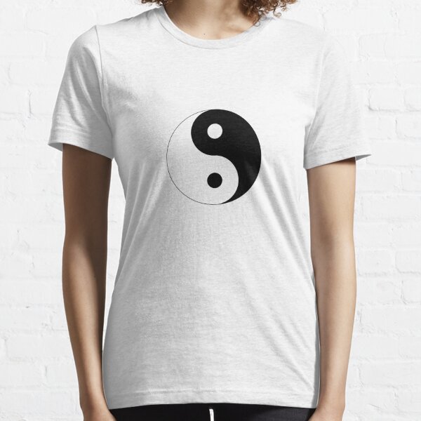 T-Shirt mit Yin Yang Logo bedruckt Grösse S-XXXL Wunschtext Abi Shirt Motiv 