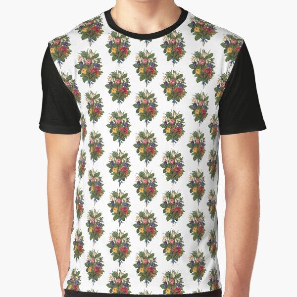 Shabby Chic Fowers Graphic T-Shirt