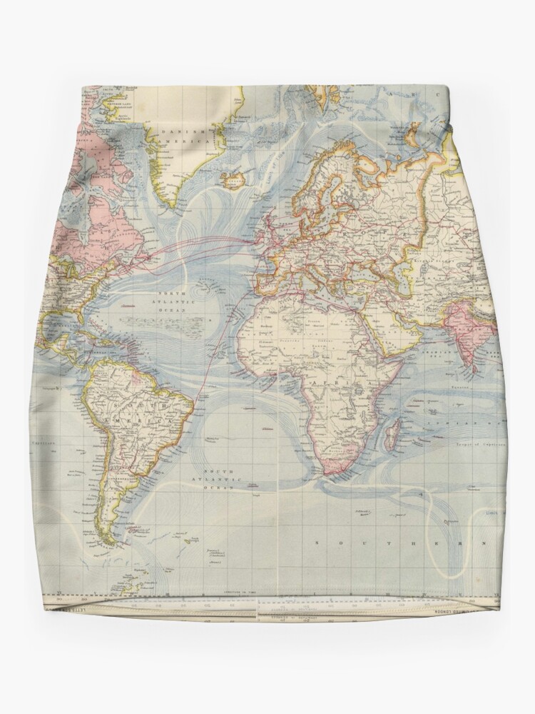Discover Historical World Map Mini Skirt
