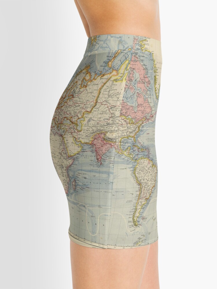 Disover Historical World Map Mini Skirt