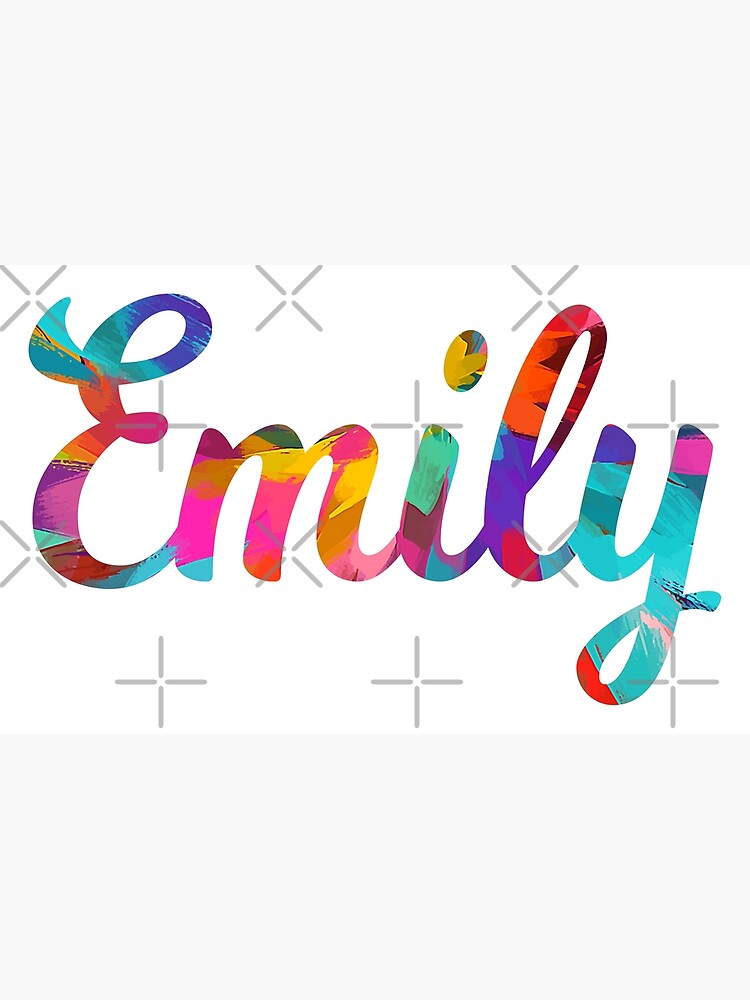 Avery abstract painting girl's name Sticker for Sale by ComicKitsch