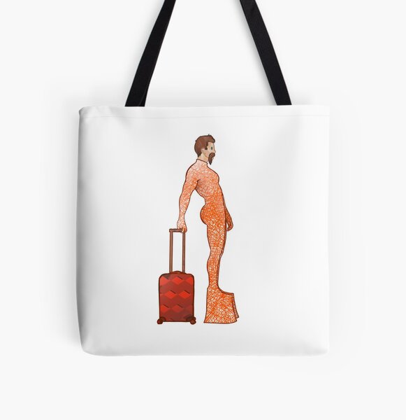 Milk in red All Over Print Tote Bag