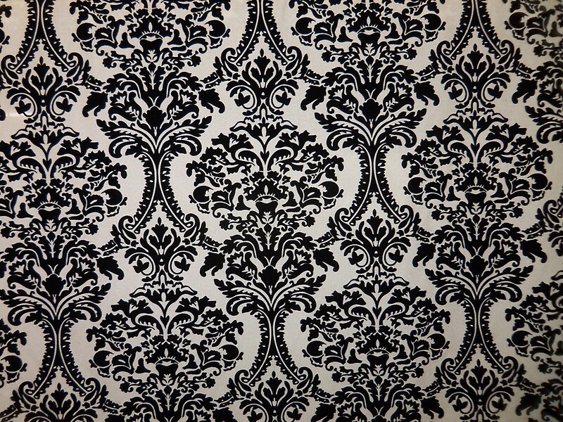 "Black and White Damask Merchandise" by cindyfordyce Redbubble