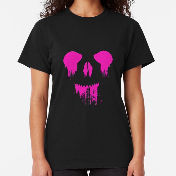 Dripping Skull - Hot Pink Classic T-Shirt