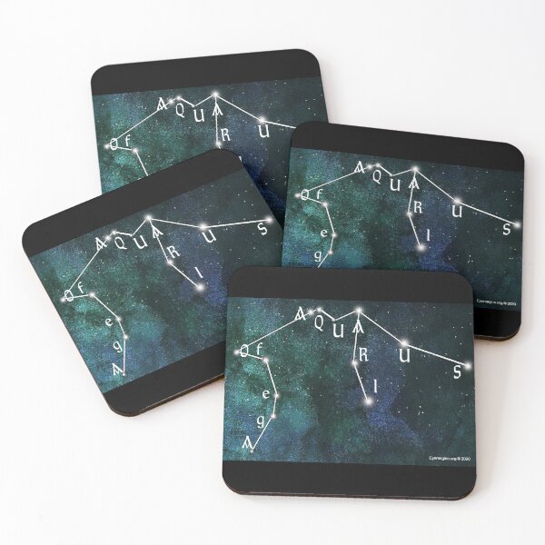 Age of Aquarius Coasters (Set of 4)