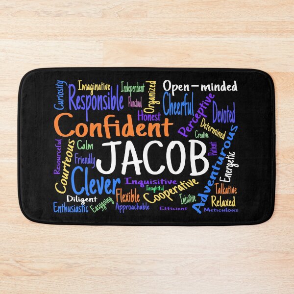 Item preview, Positive Word cloud design for Jacob designed and sold by Salkian.