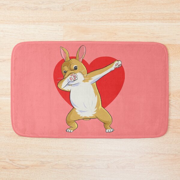 Item preview, Dabbing Bunny Rabbit Valentines Day Heart designed and sold by Nosek1ng.