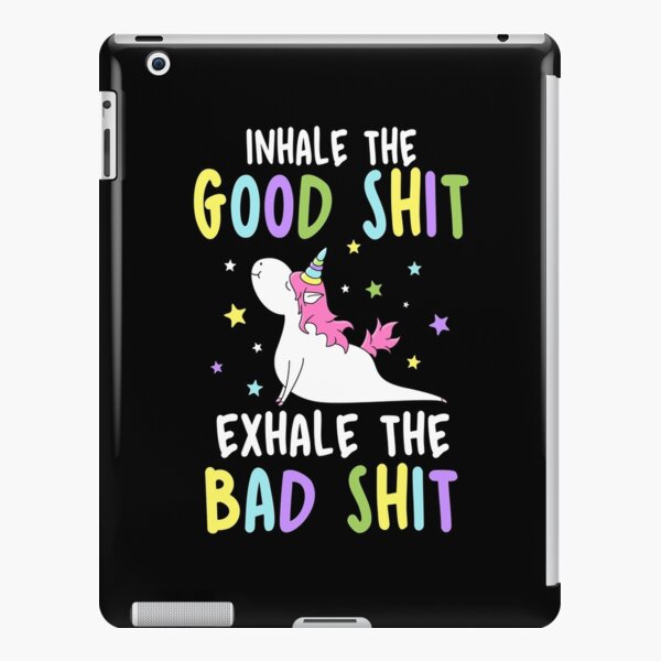 Inhale the Good Shit (yoga dog) Funny Coaster