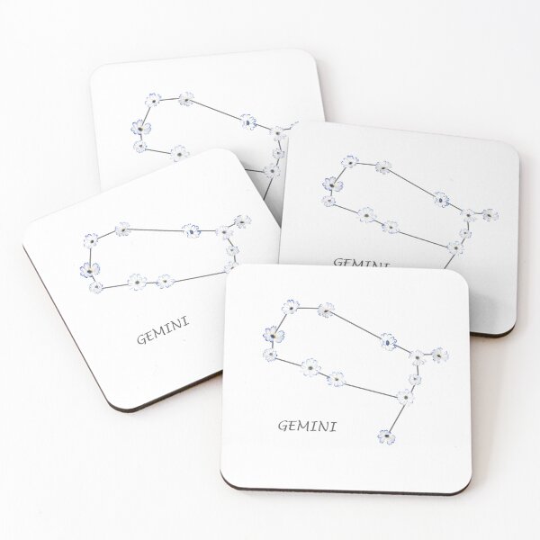 Item preview, Gemini Zodiac horoscope Constellation Sticker flower designed and sold by ColorandColor.