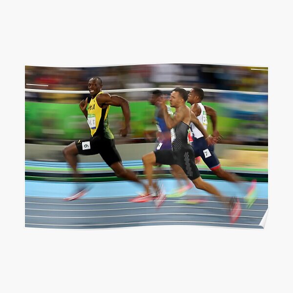 Usain Bolt winning Poster