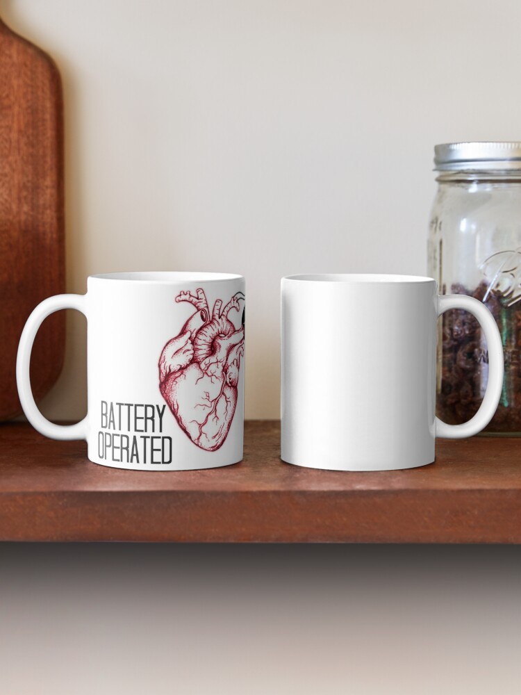 Battery Operated Pacemaker Recipient Heart Attack Coffee Mug