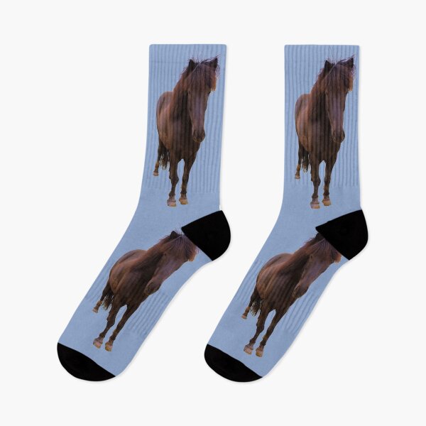 Item preview, Icelandic horse on serenity blue background designed and sold by AHELENE.