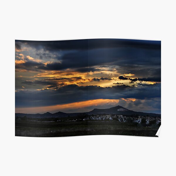 Sunset in Cappadocia Poster