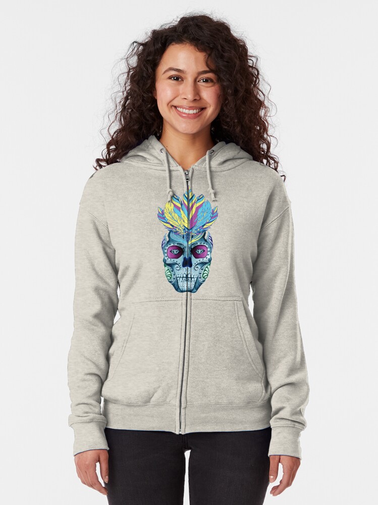 indian skull hoodie