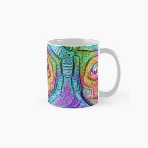 DeepDream Tomato Steelblue Classic Mug