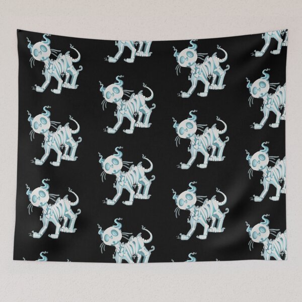 Item preview, Spooky Skeleton Cat designed and sold by GillsTheFish.