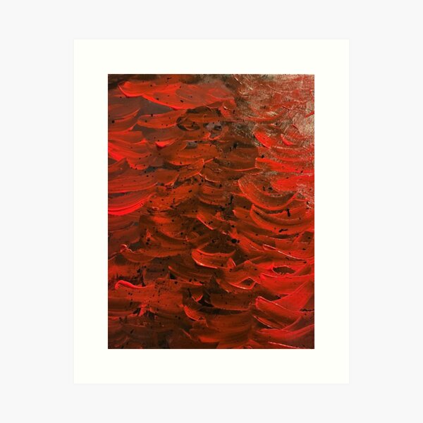 Red Hot Waves Art Print