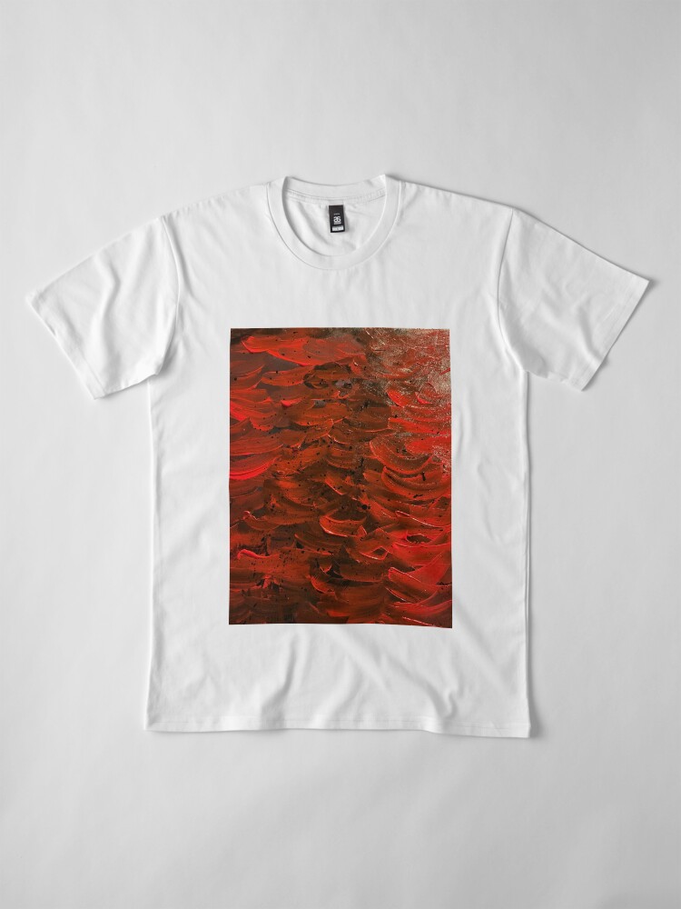 Alternate view of Red Hot Waves Premium T-Shirt