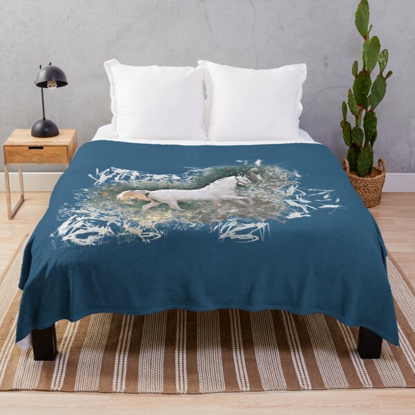 Item preview, Running White Horse designed and sold by jadellaa.