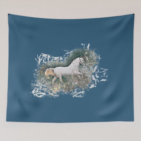 Item preview, Running White Horse designed and sold by jadellaa.