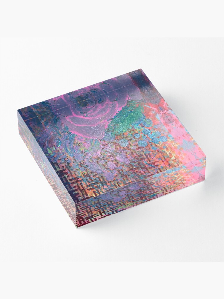 Alternate view of I Bloom in Stormy Weather Acrylic Block