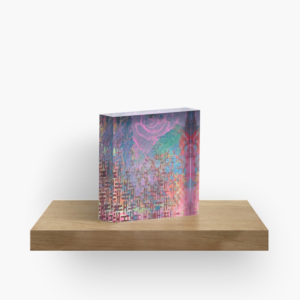 I Bloom in Stormy Weather Acrylic Block