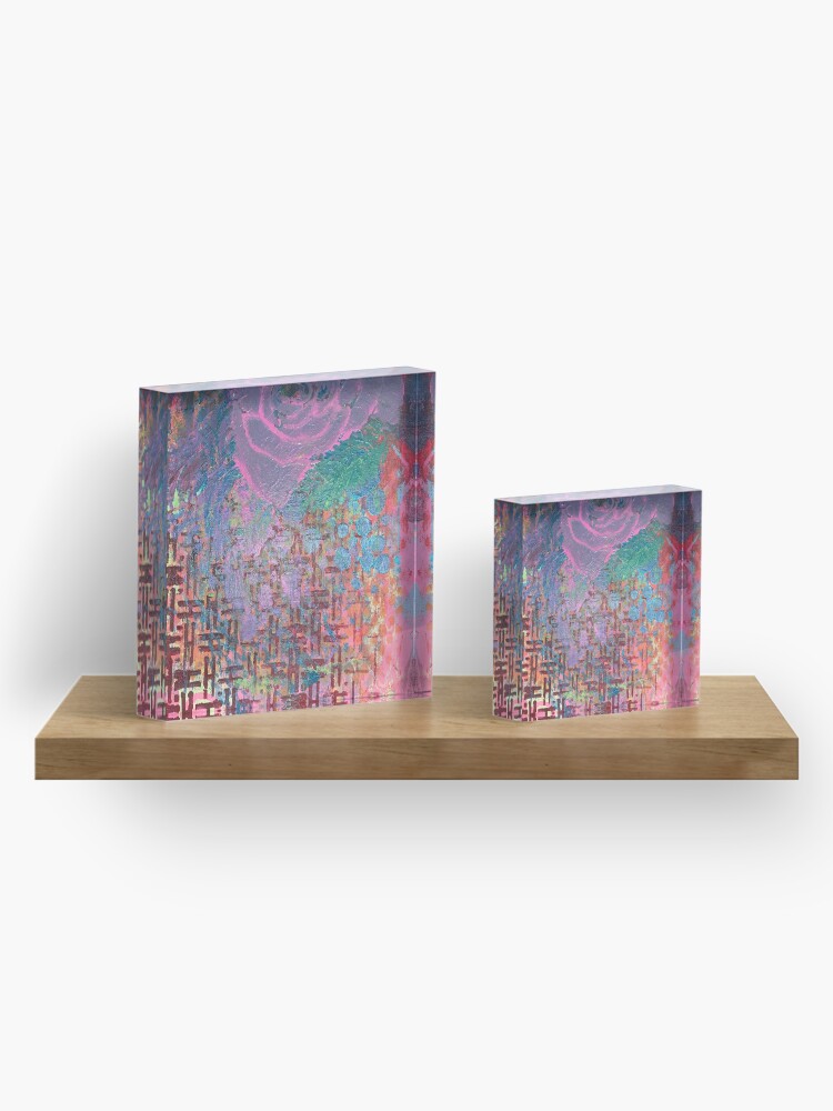 Alternate view of I Bloom in Stormy Weather Acrylic Block